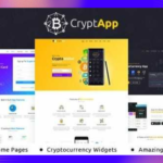 CryptApp Landing Page Theme GPL v2.5