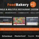 FoodBakery Theme GPL v4.6 – Food Delivery Restaurant Directory WordPress Theme