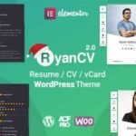 RyanCV Resume WordPress Theme GPL v3.7.3
