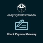 Easy Digital Downloads Check Payment Gateway v1.3.5 Addon GPL